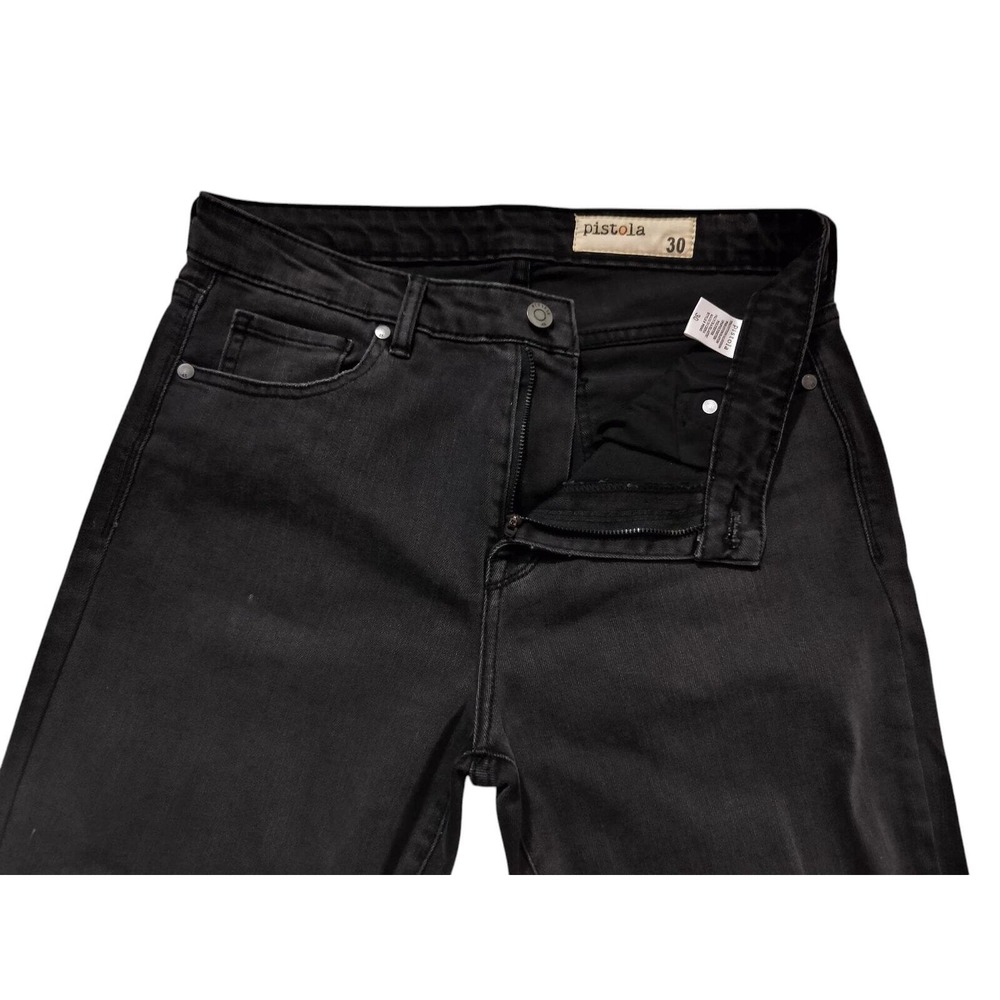 Pistola Women's Washed Black Jeans Stretch Distressed Denim Style P6343 Size 30 - Picture 4 of 9